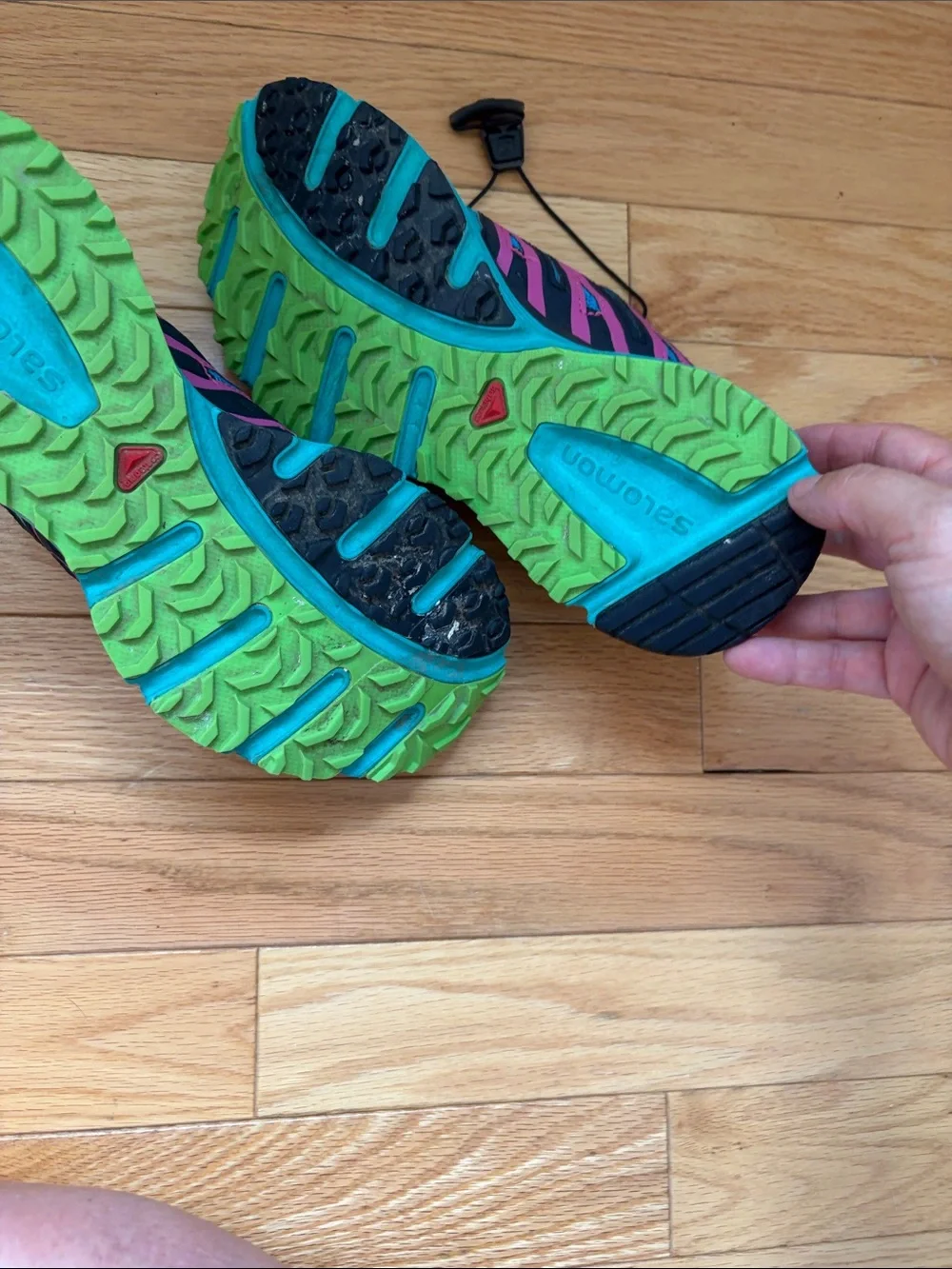 Salomon Women's Aqua and Purple Trail Running Shoes
